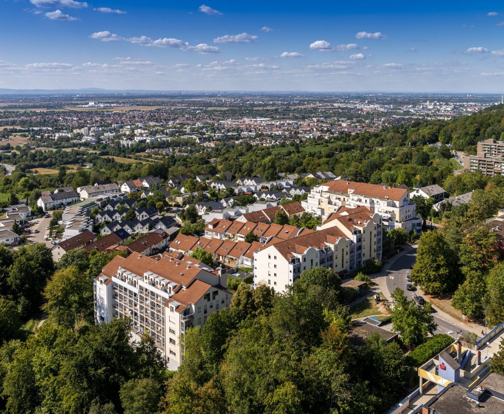 Blick vom Emmertsgrund auf Rheinebene