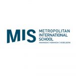 Logo MIS. Blaue Schrift auf weißem Grund.