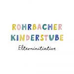 Logo der Rohbacher Kinderstube. Bunte Buchstaben.