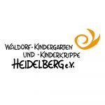 Logo des Trägers Walddorf-Kindergarten. Kreisel in gelb.